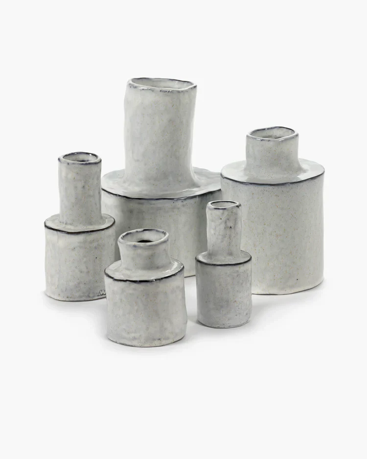 Vase en Grès N°3 Héléna Marie Blanc - Serax – Image 3