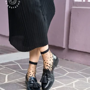 Paire de Chaussettes Nakameguro (Denim, Noir, Or, Silver) - Atelier Saint Eustache