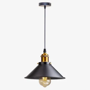 Lustre Industriel Noir - Suspaldo