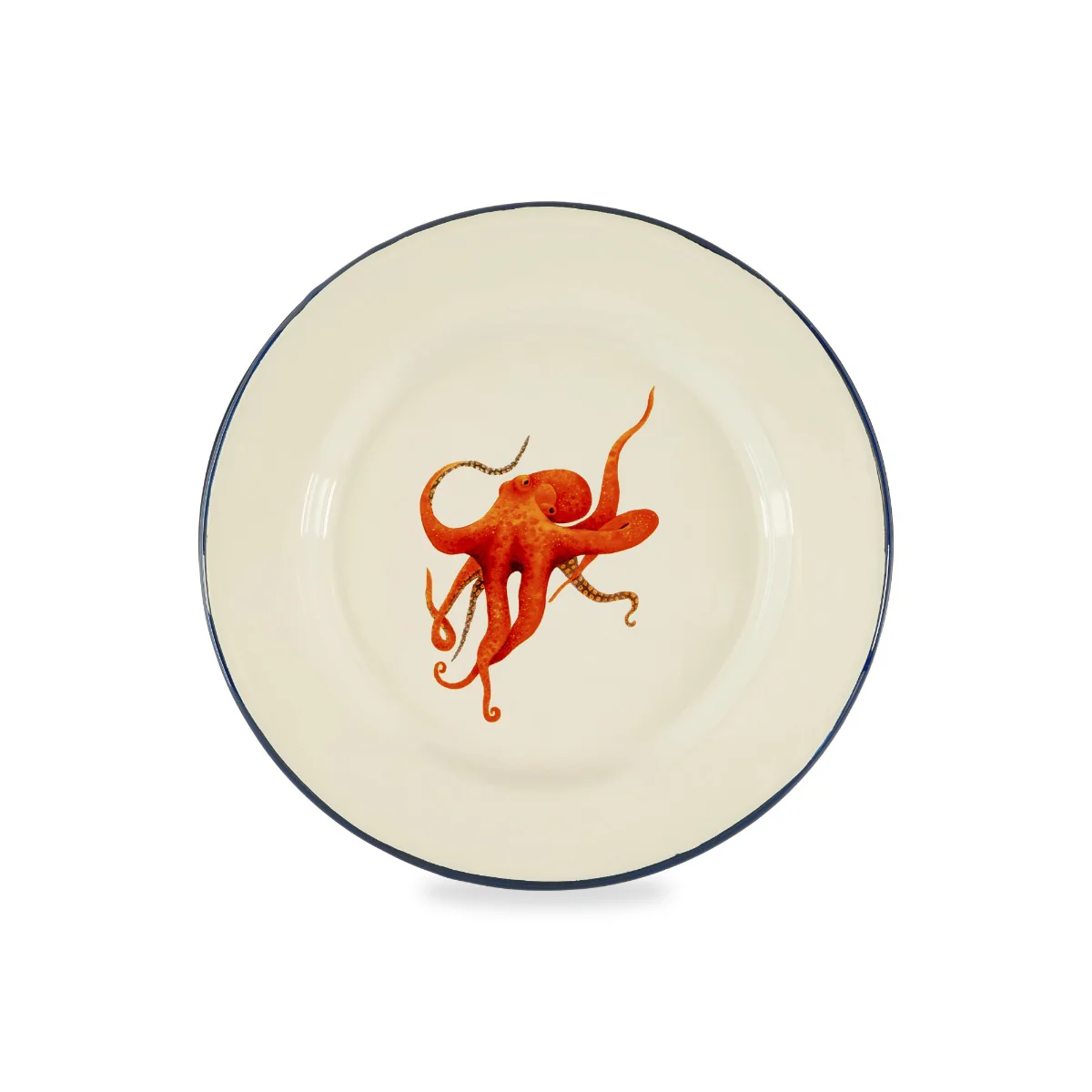 Assiette en Tôle Émaillée Illustration Fruit de Mer D.25,6 cm - WD Lifestyle – Image 4