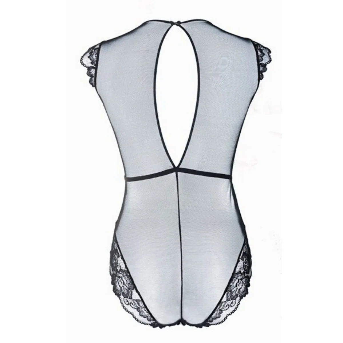 Body Dentelle Noir Décolleté Plongeant – Image 4
