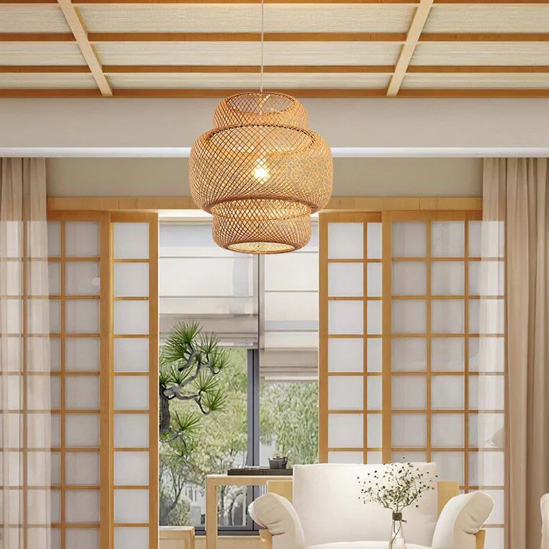 Lustre En Bambou Naturel - Bambù – Image 3