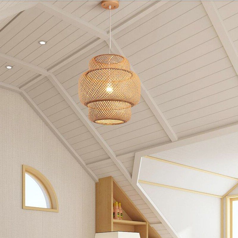 Lustre En Bambou Naturel - Bambù – Image 4
