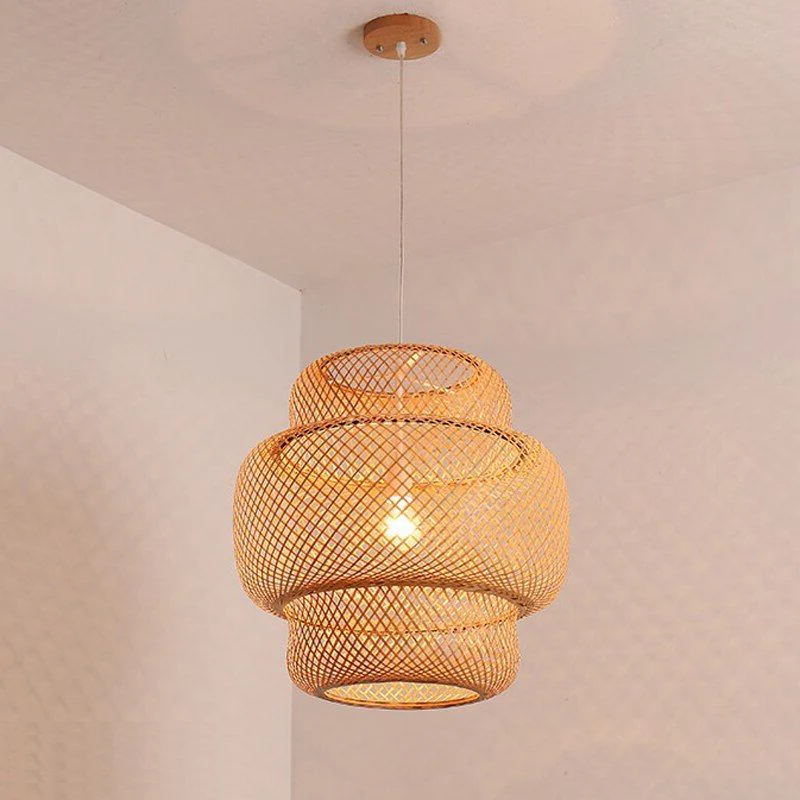 Lustre En Bambou Naturel - Bambù – Image 5