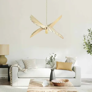 Suspension Albatros D.80cm Ajustable Ampoule avec Fournie - Atelier Loupiote